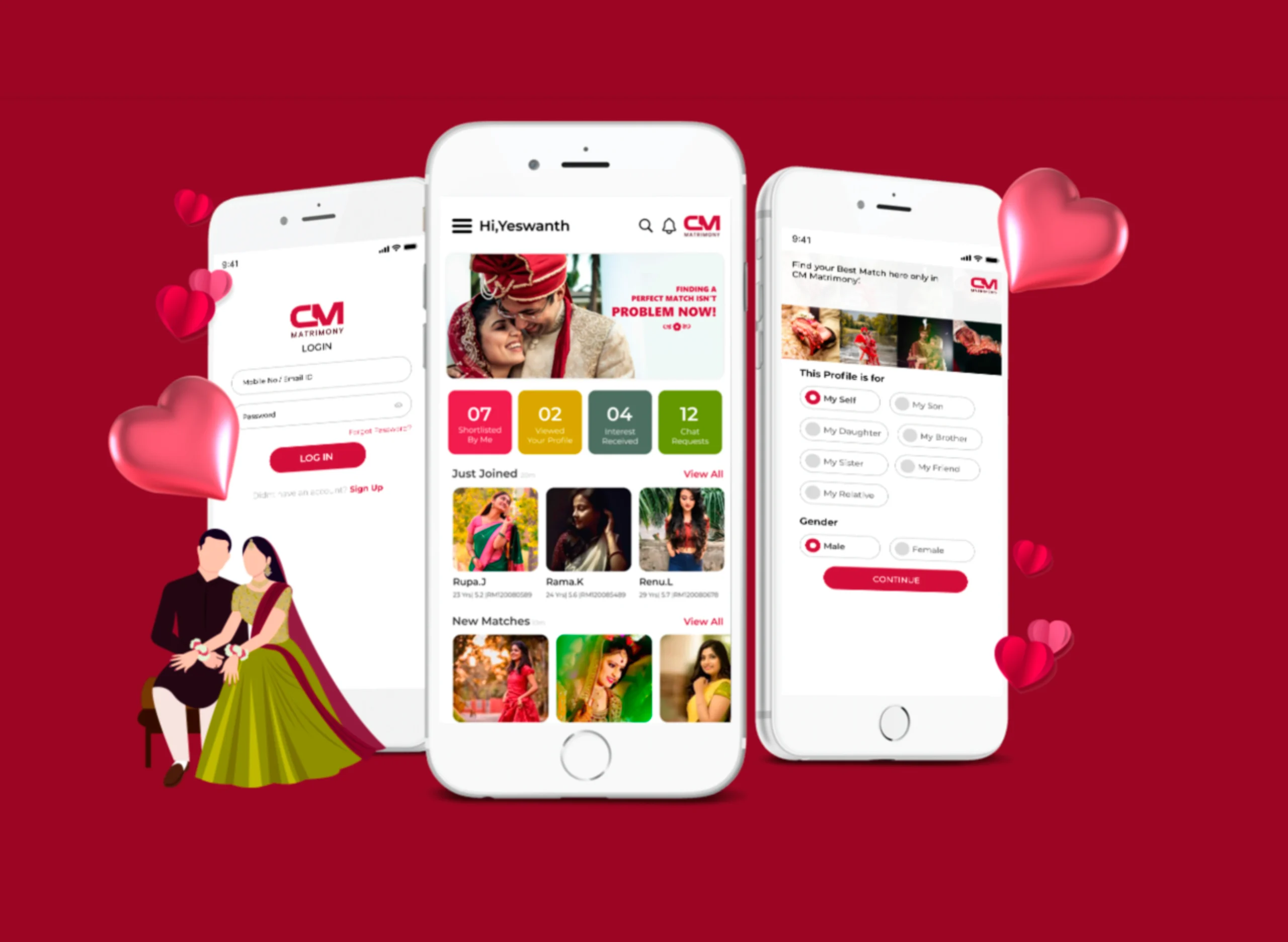 matrimonial app development company, Matrimonial App Design